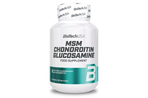 MSM Chondroitin Glucosamine - hrană pentru articulații, cu un raport echilibrat de glucozamină, condroitină și MSM