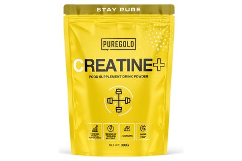 Creatine+ pudră solubilă aromată, cu creatină, vitamine și minerale, crește performanța fizică