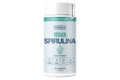 Green Spirulina - Spirulină 3000 mg, 90 Capsule Vegetale