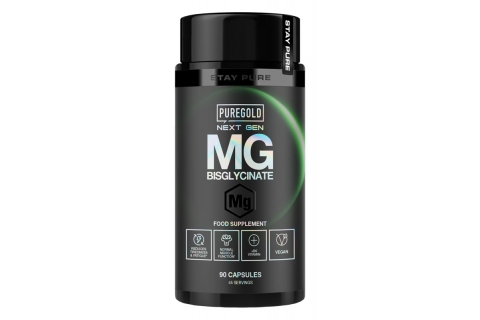 Magneziu Bisglicinat cu Vitamina B6 - 90 Capsule Vegane - Susține Funcționarea Normală a Mușchilor și Reduce Oboseala