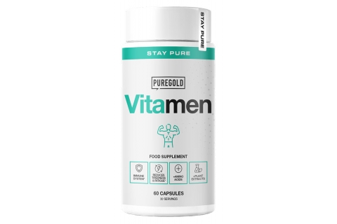 Vita Men - capsule cu cu aminoacizi, L-carnitină, extracte din plante, colină, inozitol, vitamine și minerale
